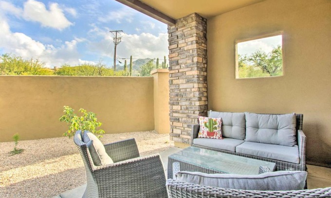Cave Creek House | Walkable Cave Creek Townhome with Private Patio!