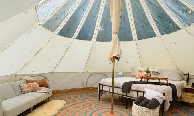 Boss Apartment | Wandering Willow – Private Stargazing Glamping Tent with Fire Pit & Open Skies