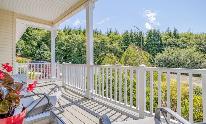 Netarts House | Warm, Modern Single-Level Home Overlooking Netarts Bay Has Ocean Peek and More!
