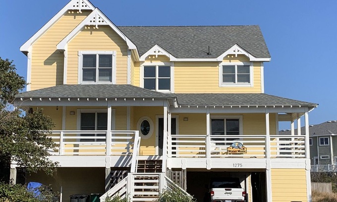 Ocean Hill House | Water Music OBX: Ocean views, easy beach access, private pool. Pet friendly.