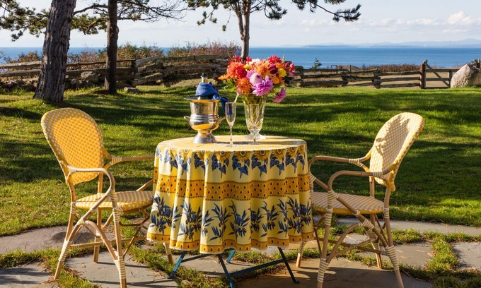 Friday Harbor Cottage | WATER VIEWS of Puget Sound and the Olympic Mountains in a Garden Setting