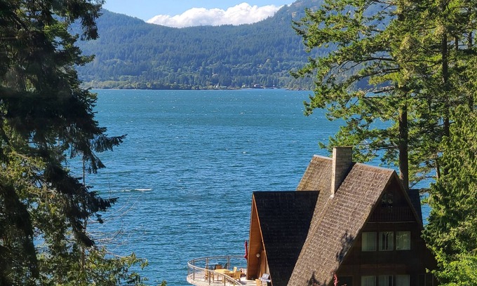 Juan de Fuca Electoral Area House | Waterfront A-Frame with private dock