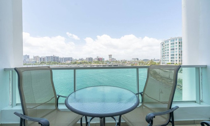 Puerta de Tierra Apartment | Waterfront & city view 2-bedroom, 2-bathroom studio unit in the heart of Condado