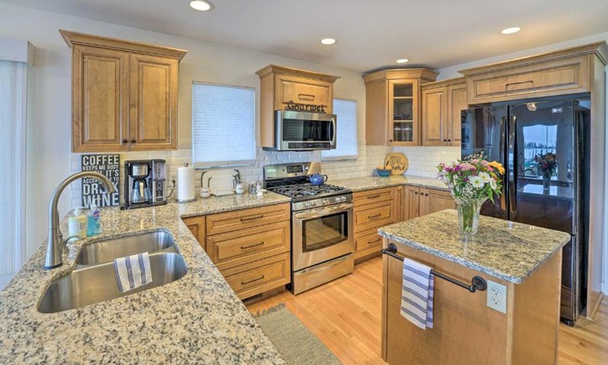 Casco House | Waterfront East China Home with Dock and Patio!
