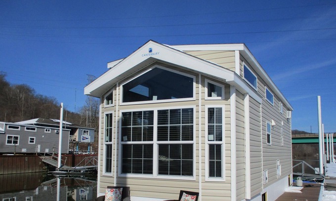 Bridgewater Boat Rental | Waterfront Glamping Escape Cozy Floating Cottages on the Peaceful Beaver River