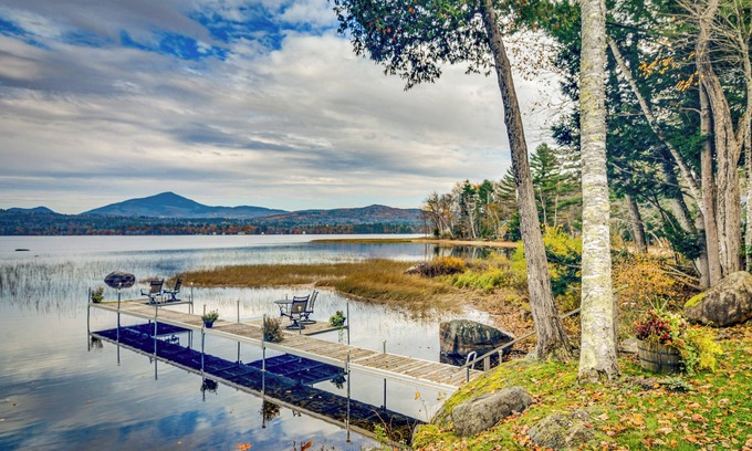 Weld Cabin | Waterfront Lake Webb Cabin Rental w/Dock & Views!