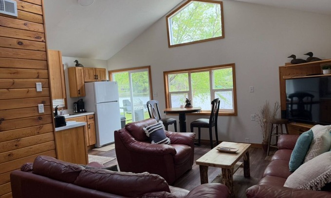 Eau Claire House | Waterfront legacy farm cottage house with WiFi, AC in lovely Eau Claire