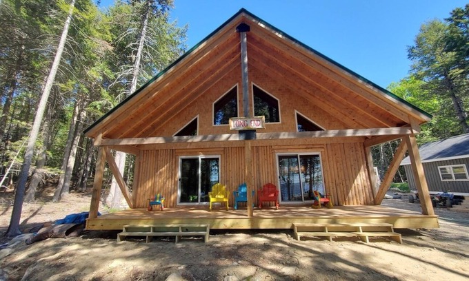 North Washington House | Waterfront Log Home on West Grand Lake