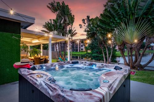 Sunrise Villa | Waterfront Oasis Escape with 7 Seats Hot Tub!