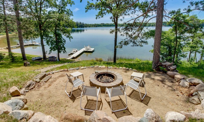 Pequot Lakes Cabin | Waterfront Pequot Lakes Cabin: Fire Pit + Views!
