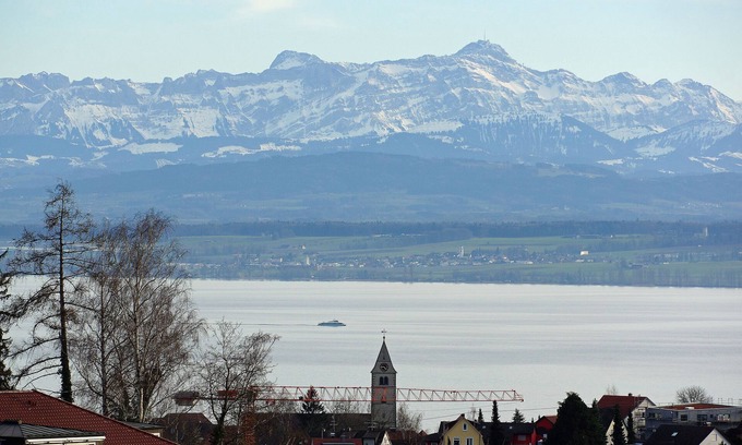 Meersburg Apartment | Welcome to the sun terrace on Lake Constance with great lake and mountain views
