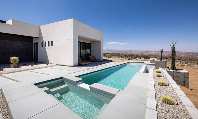 Joshua Tree House | White Casita by Fieldtrip - Modern w Pool + Spa