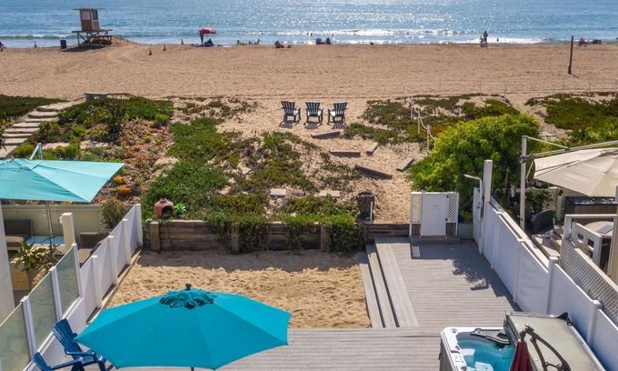 Sunset Beach House | Whole Beachfront House - New Remodel - Views, Spa + Deck