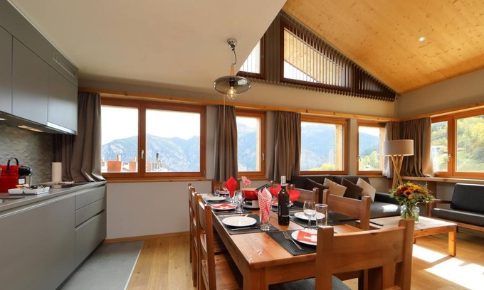 Vercorin Apartment | Wifi, 250m from resort center, sauna, hammam, tv, ski locker, 67m², Vercorin
