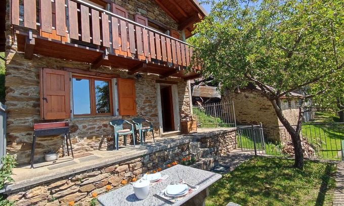 San Nazzaro Val Cavargna House | Wonderful private villa for 4 people with TV, terrace and pets allowed