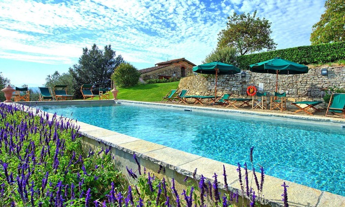 San Donato in Collina Villa | Wonderful private villa with WIFI, private pool, A/C, TV, panoramic view, parking, close to Florence