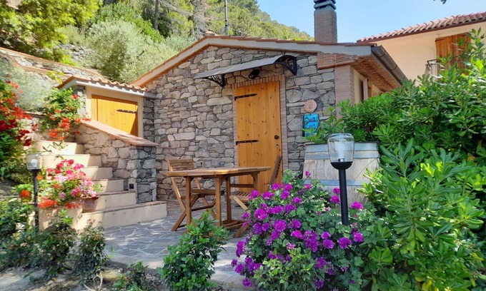 Castellina Marittima House | Wonderful private villa for 4 people with A/C, WIFI, TV, patio and panoramic view