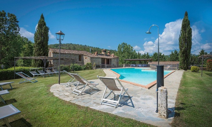 Bucine Villa | Wonderful private villa with private pool, WIFI, veranda, pets allowed and panoramic view