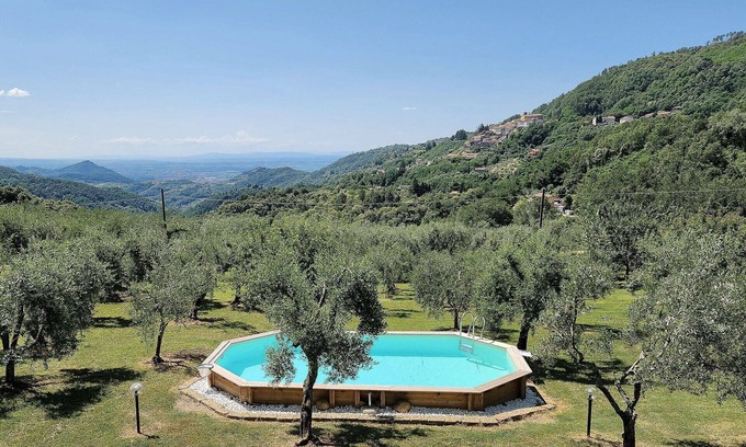 Macchino House | Wonderful private villa with A/C, private pool, WIFI, hot tub, TV, panoramic view and parking