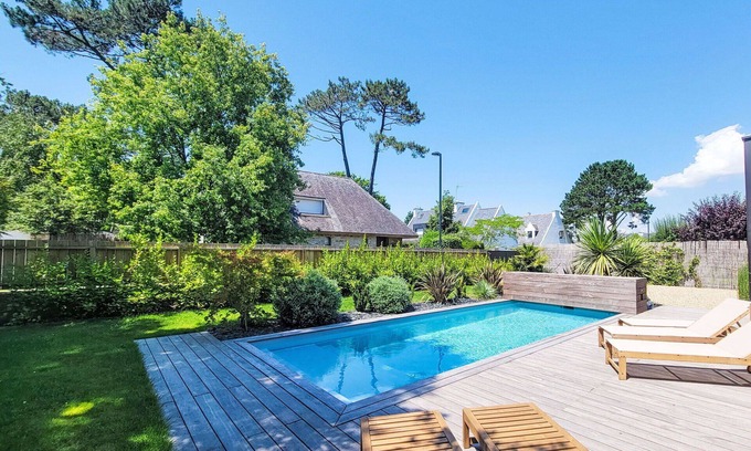 Carnac Villa | Wonderful private villa for 10 people with private pool, WIFI and TV