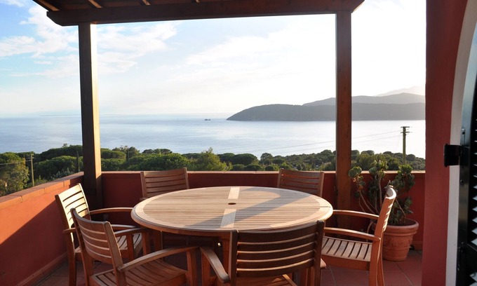 Capoliveri Villa | Wonderful view on Golfo Stella, first floor of independent villa