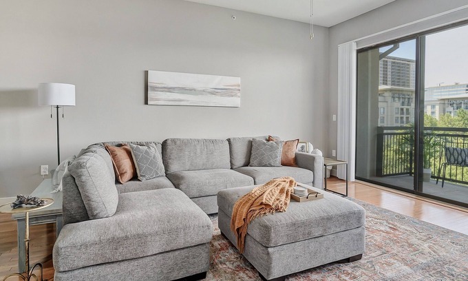 Legacy Park Apartment | Work from Home & Great Views in a 2B, 2Ba Flat at The Shops of Legacy