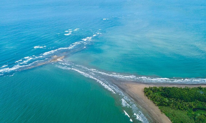 Ballena Cabin | Yogachal Vista Mar bamboo cabiña in jungle w waterfall and seaview yoga deck
