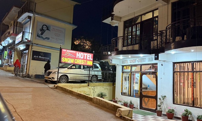 McLeod Ganj House | You can see hotel snow crest inn beautiful view from hotel mountain view
