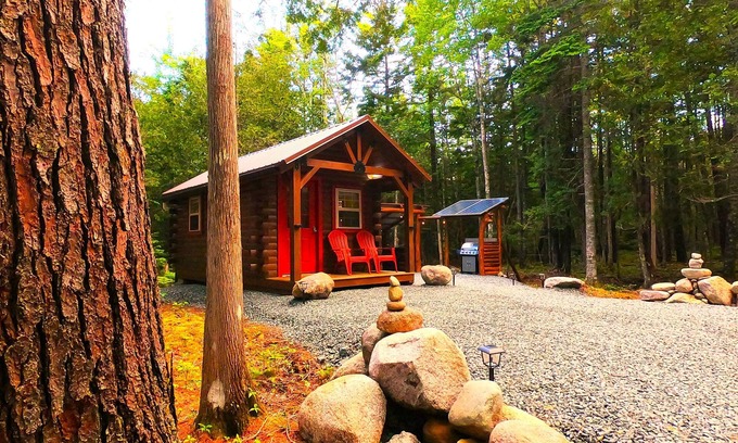Gouldsboro Cabin | You will love this brand new private and cozy cabin in a great location!