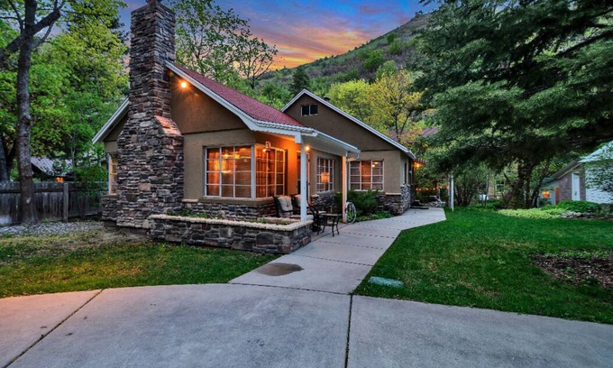 Snowbird House | Your creekside cabin is nestled between mountains and a crisp babbling brook