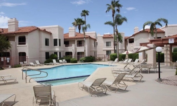 Village Four Condo | Your Scottsdale Getaway awaits you with this wonderful poolside condo !