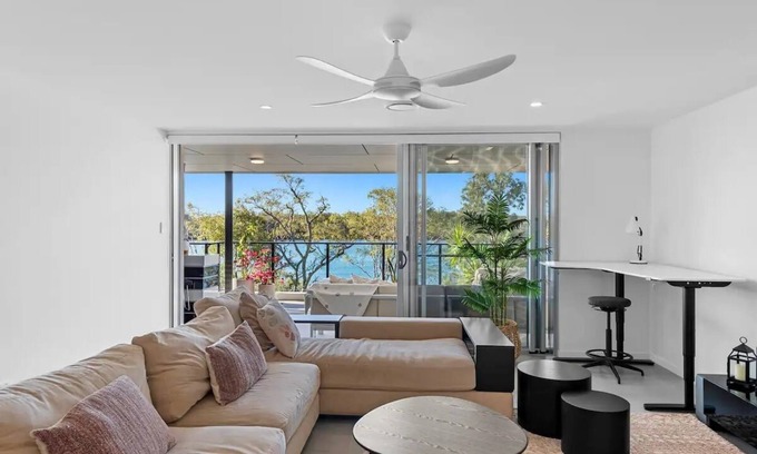 Maroochydore Apartment | Your Waterfront Sanctuary- The River Residence -3 Beds 2 Bath 2 Cars- View