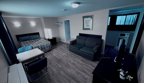 Studio with Sofa Bed and Kitchen
