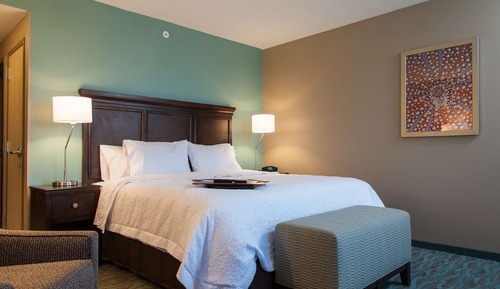 Room, 1 King Bed, Refrigerator & Microwave
