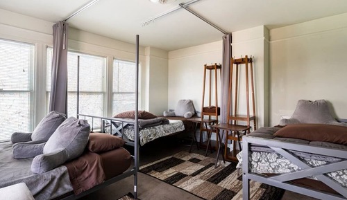 Superior Quadruple Room, Shared Bathroom, Park View (Golden Gate Park View)