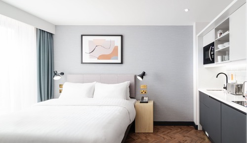 Studio Suite, 1 King Bed, Kitchen