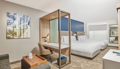 Suite with Two Queen Beds and Trundle Bed (Mobility/Hearing Accessible, Tub)