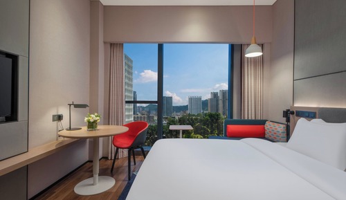 1 King Bed Standard City View