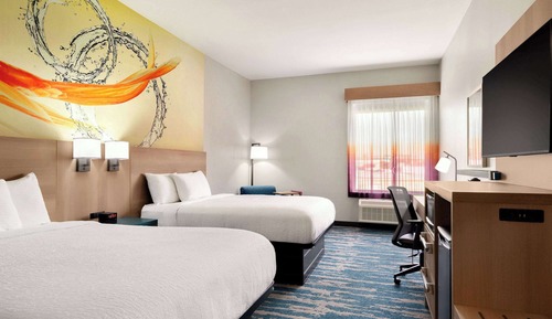 Standard Single Room, 2 Queen Beds, Accessible, Non Smoking (Mobility/Hearing, Tub w/ Grab Bars)