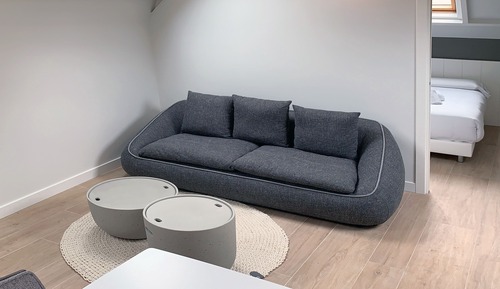 Penthouse, 1 Queen Bed, Kitchen