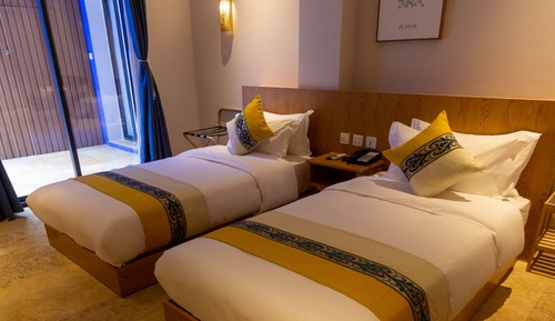 Standard Twin Room, 2 Twin Beds, Smoking, Garden View