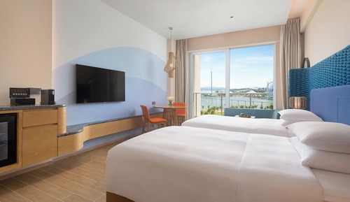 2 TWIN BEDS ROOM WITH OCEAN VIEW, CLUB ACCESS