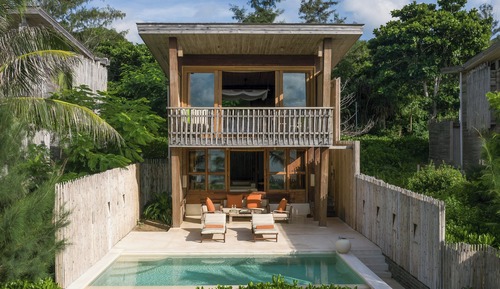Beachfront Duplex Pool Villa