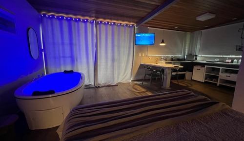 Bangalô Serpens com Banheira de Imersão e Solarium - Vista Panorâmica Mar e Lagoa