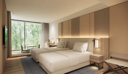 Premium Room, 2 Twin Beds, Balcony (Private Hot Spring)
