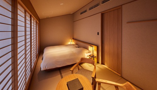 Deluxe Twin Room with Open-air Bath