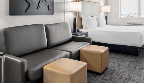 Standard Room, 1 King Bed, Non Smoking, Refrigerator & Microwave (Shower Only;with Sofabed)