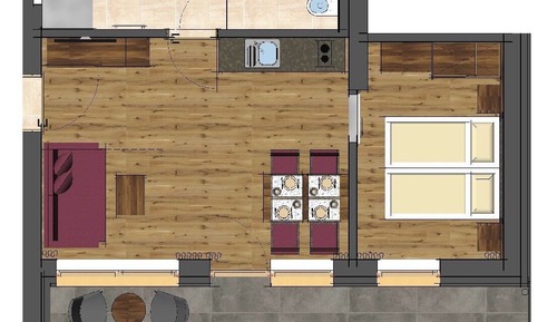 Family Suite, 1 Bedroom, Refrigerator & Microwave, Mountain View