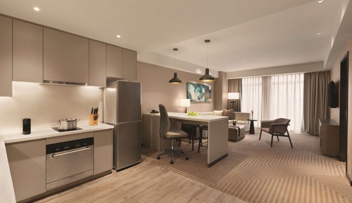 Kitchen Suite King Bed - with sofa bed