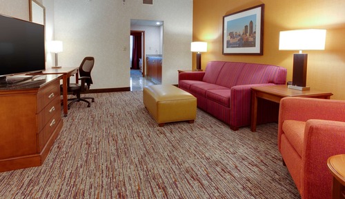 Suite, 1 King Bed with Sofa bed, Refrigerator & Microwave (Upper Floor)